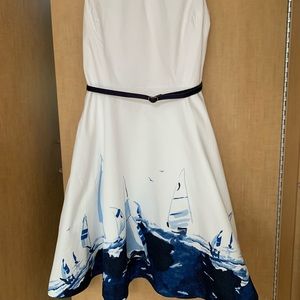 Tommy Hilfiger A-line dress with boats Size 4